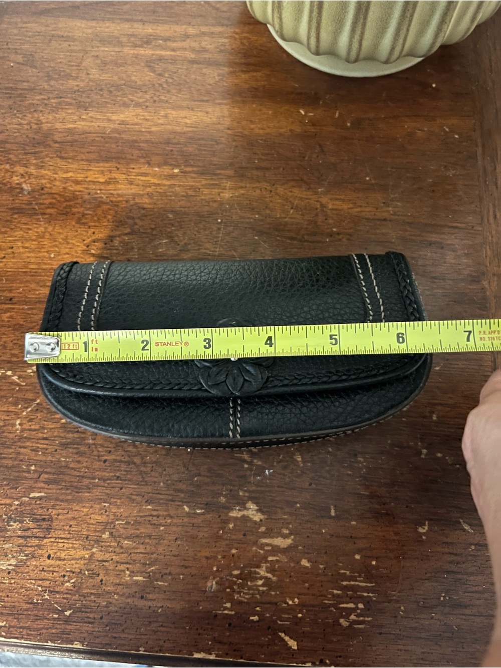 Brighton Black Leather Clutch eye glasses case or Wallet - Picture 8 of 12
